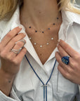 2ct Blue Sapphire Floating Necklace