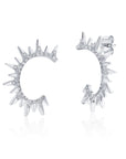 Petite Diamond Sunburst Earrings