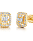 Petite Diamond Mosaic Studs