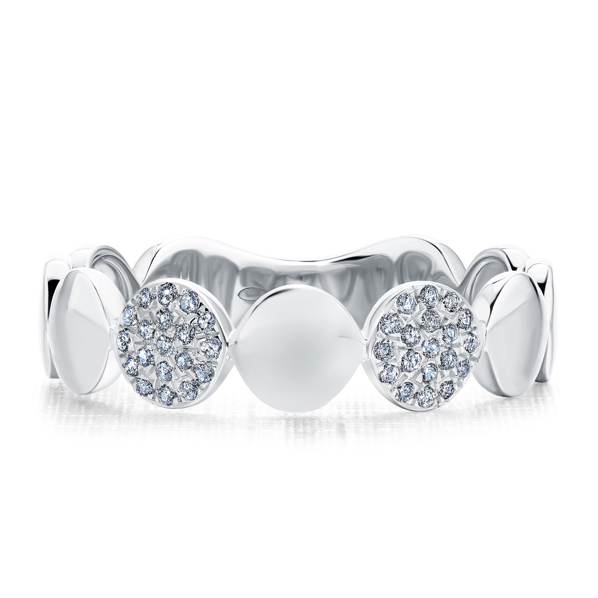 Petite Diamond Orbit Band Ring