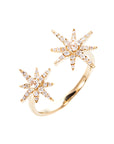 Diamond Open Starburst Ring