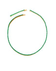 Tsavorite & Green Rhodium Tennis Necklace