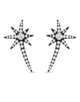 Diamond Shooting Starburst Earrings