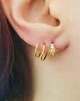 Starburst Coil Earrings