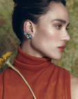 Tri Color Titanium & Paraiba Ear Cuffs