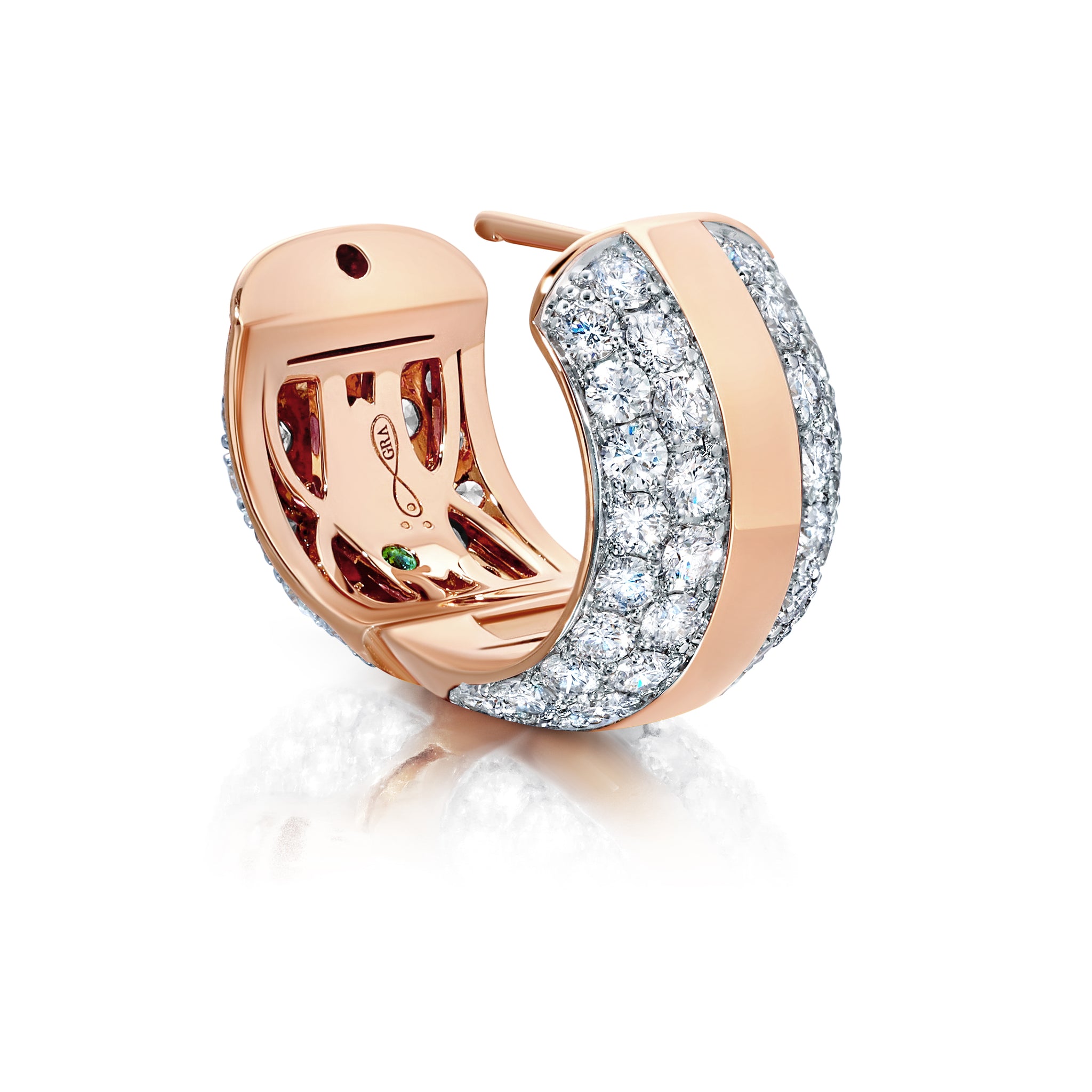 Ouro Diamond Hoop Earring