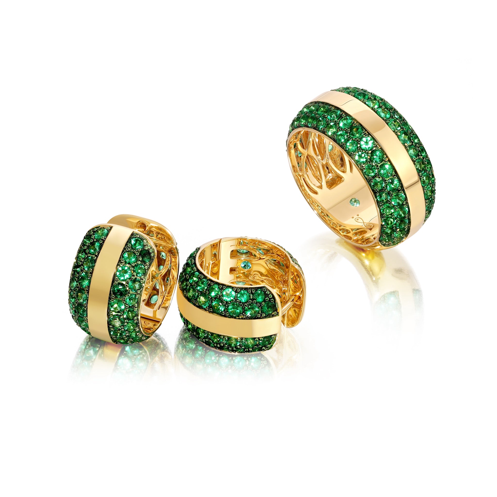 Ouro Emerald Band Ring