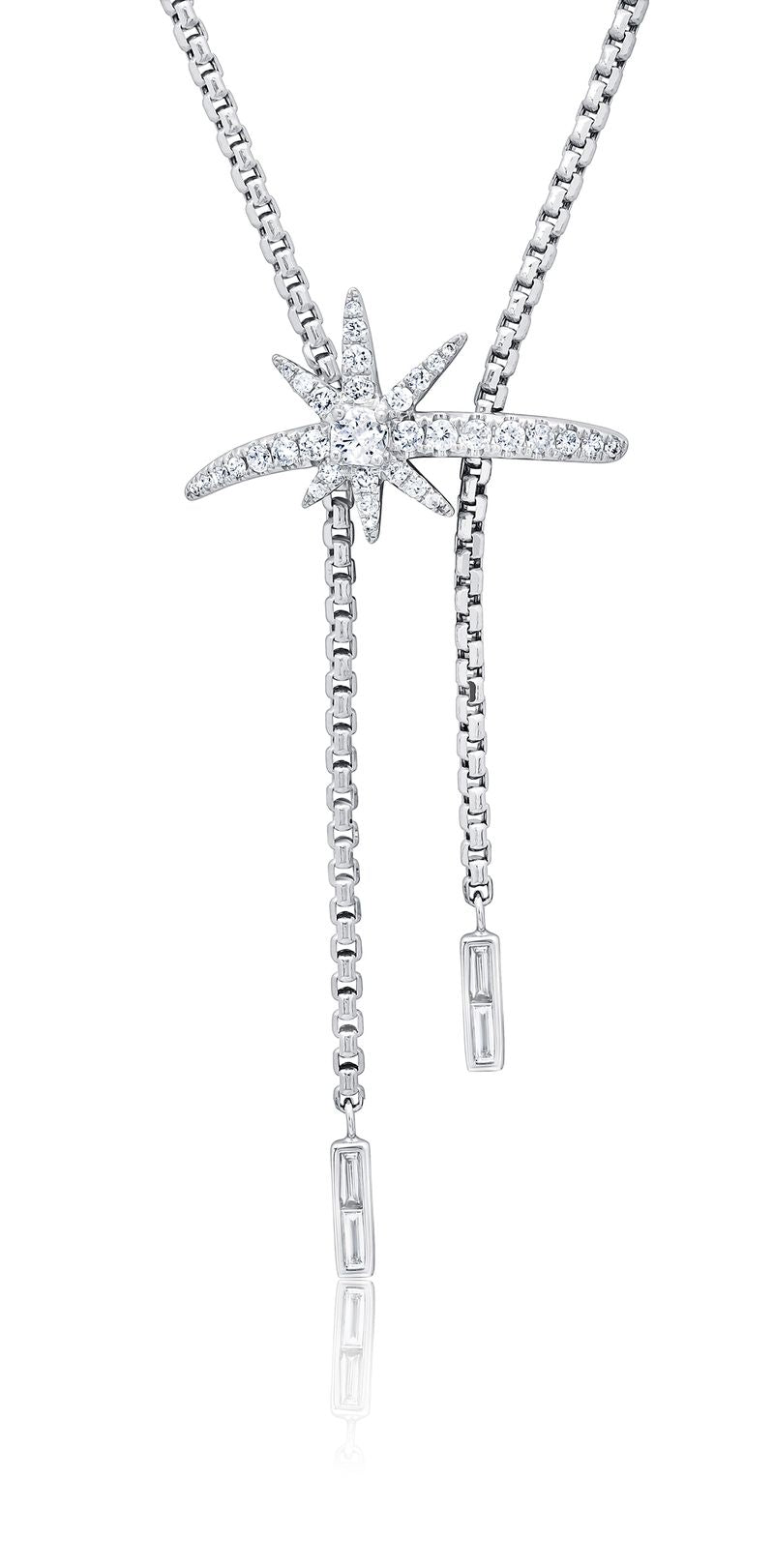 Shooting Starburst Slide Lariat Necklace