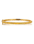 Yellow Sapphire 3 Sided Bangle