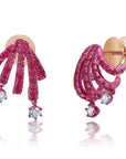 Ruby & Diamond Rio Cage Earrings