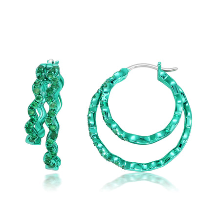 Beach Sapphire Aquamarine Platinum Bracelet