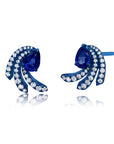 Rio Diamond & Blue Sapphire Earrings