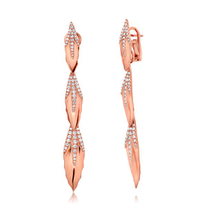 Árvore Detachable Diamond Drop Earrings