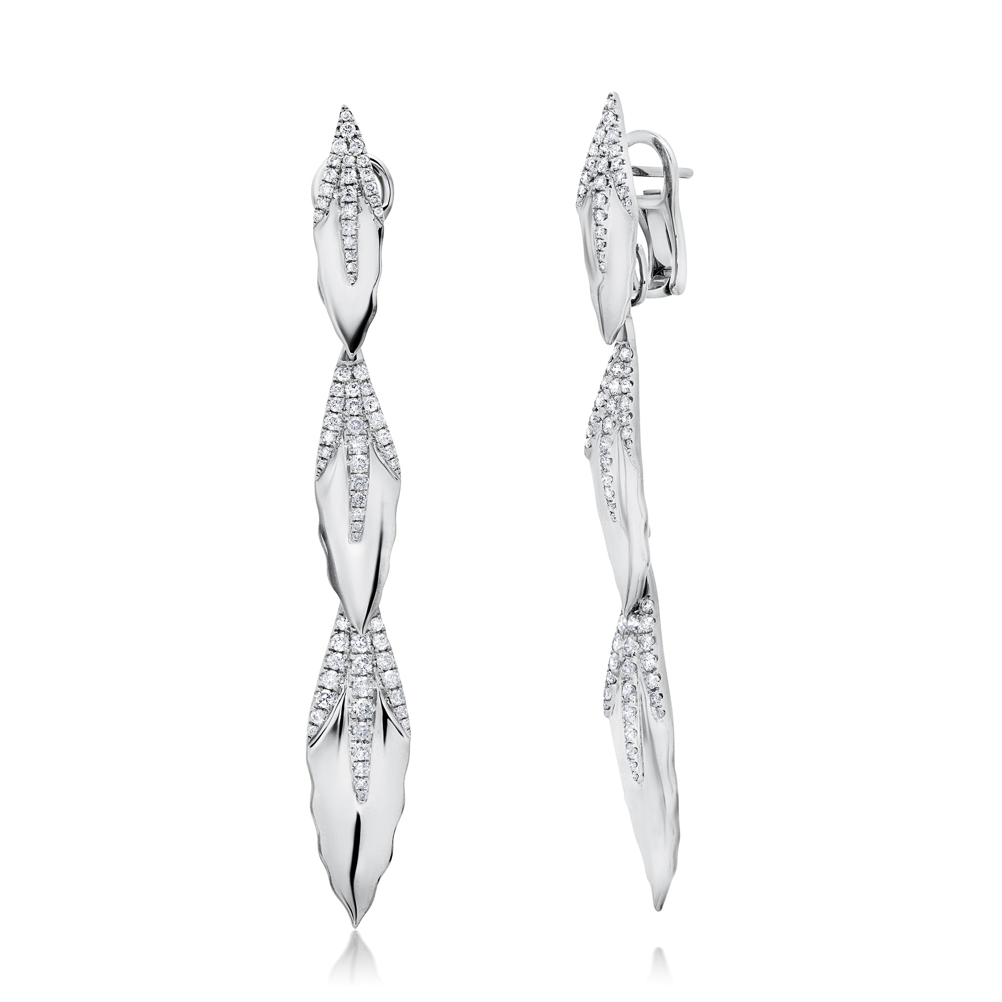 Árvore Detachable Diamond Drop Earrings