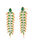 Árvore Emerald Drop Earrings