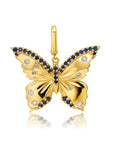 Blue Morpho Butterfly Icon Pendant/Charm