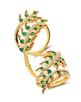 Árvore Emerald Knuckle Ring