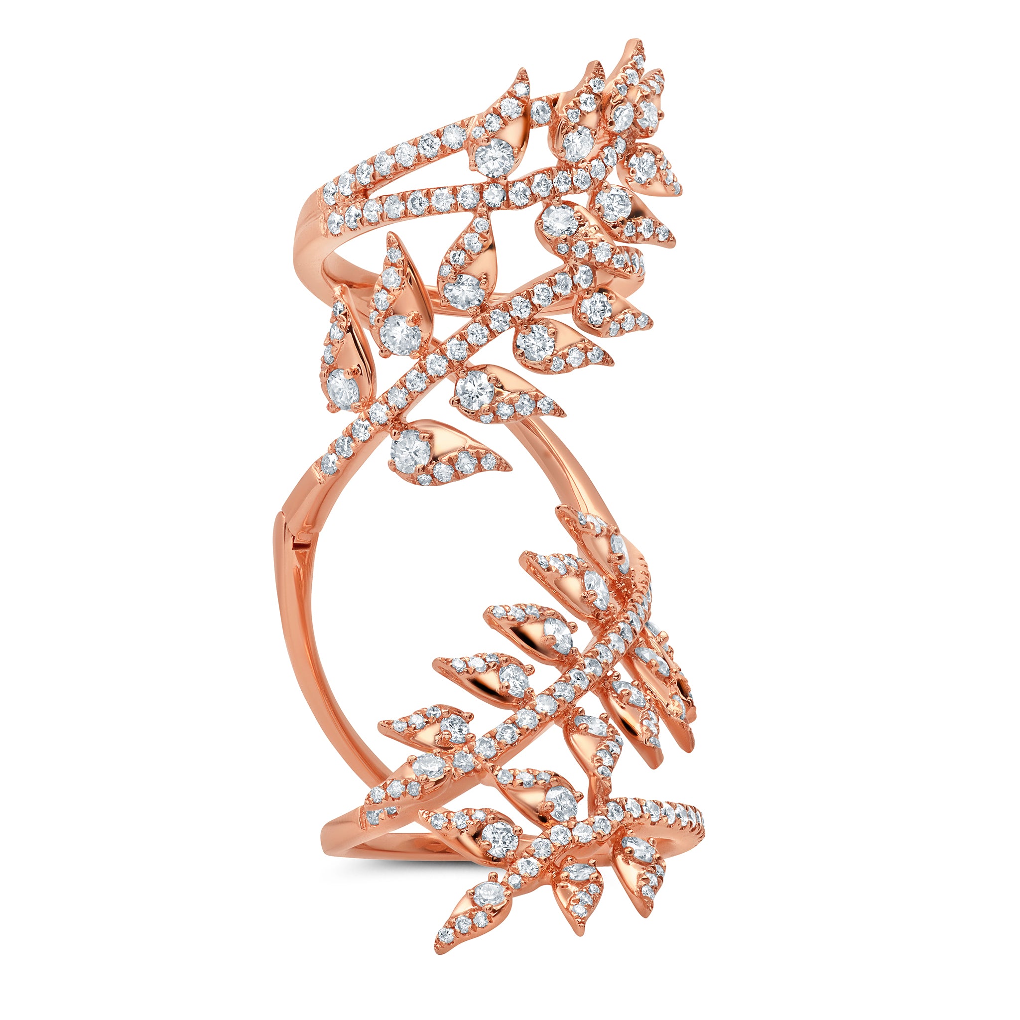 Árvore Diamond Knuckle Ring