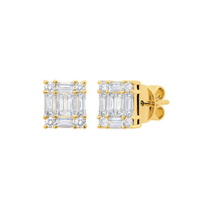 Graziela Gems - Ascension Stud Earrings - Yellow Gold