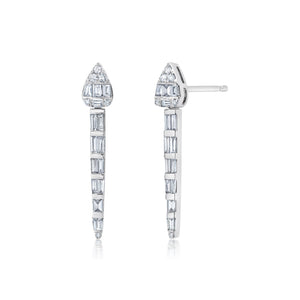 Pear Shaped Hiss Drop Earrings
