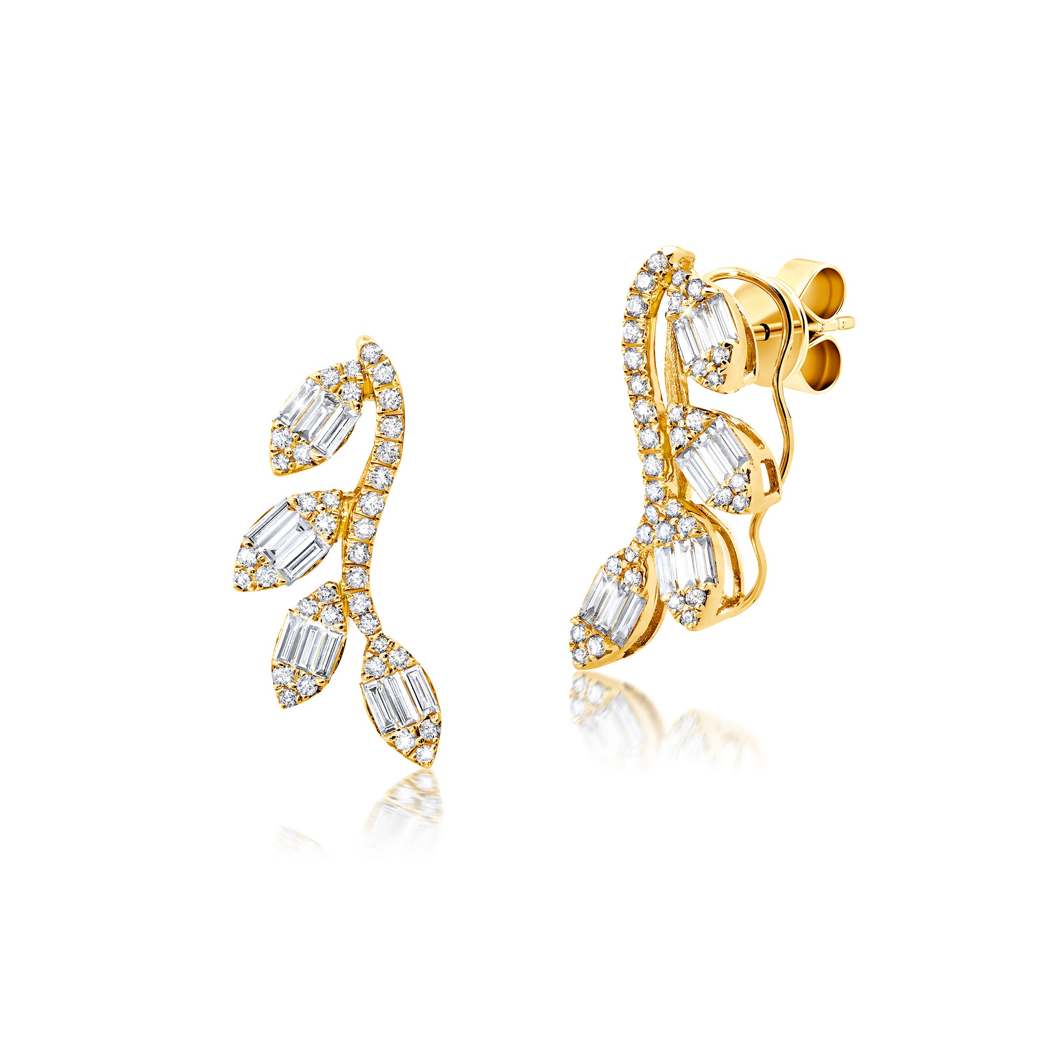 Diamond Marquise Ascension Ear Climbers