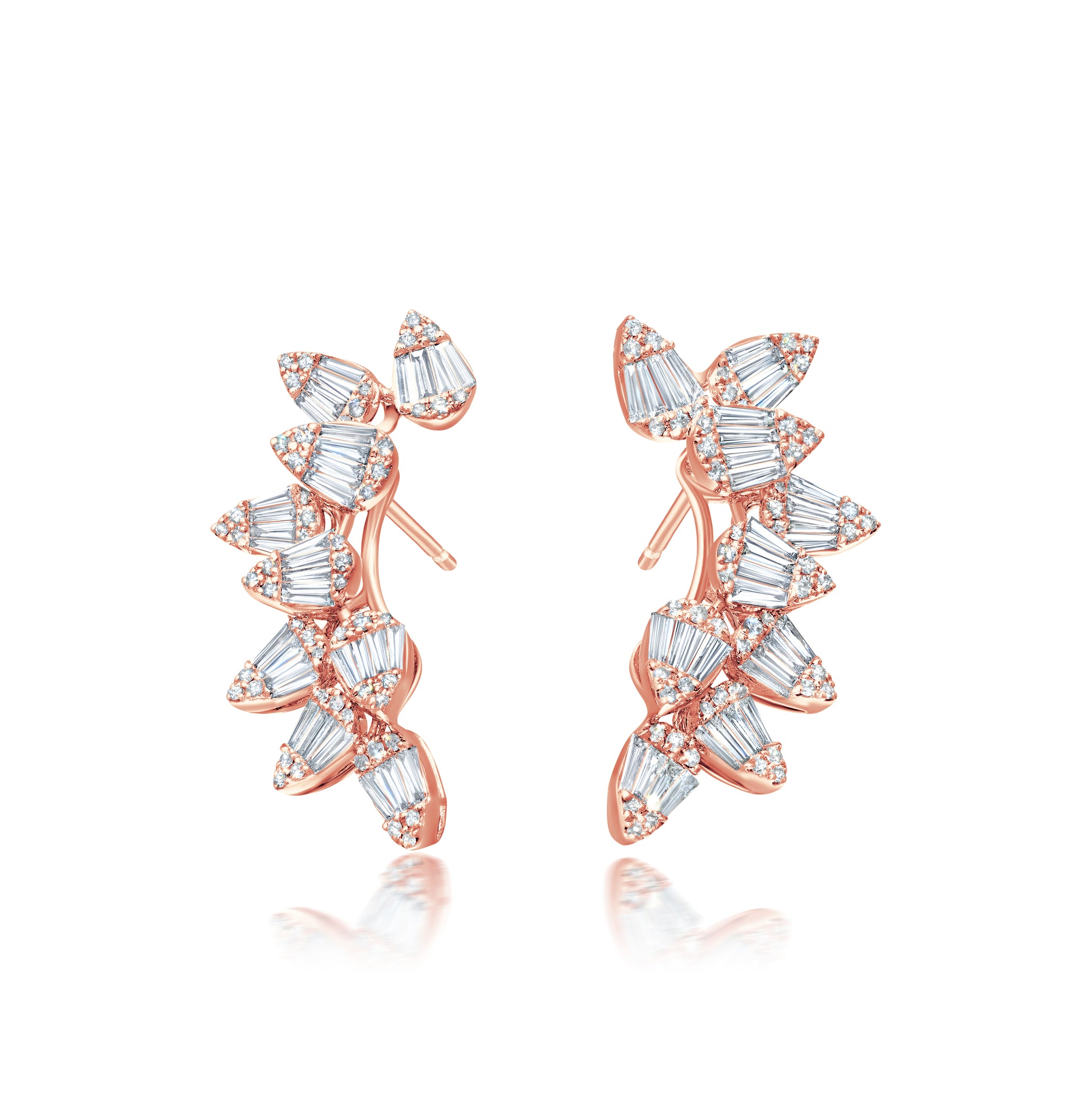Diamond Marquise Large Ascension Ear Climbers