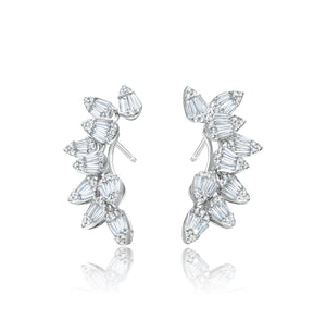 Diamond Marquise Large Ascension Ear Climbers