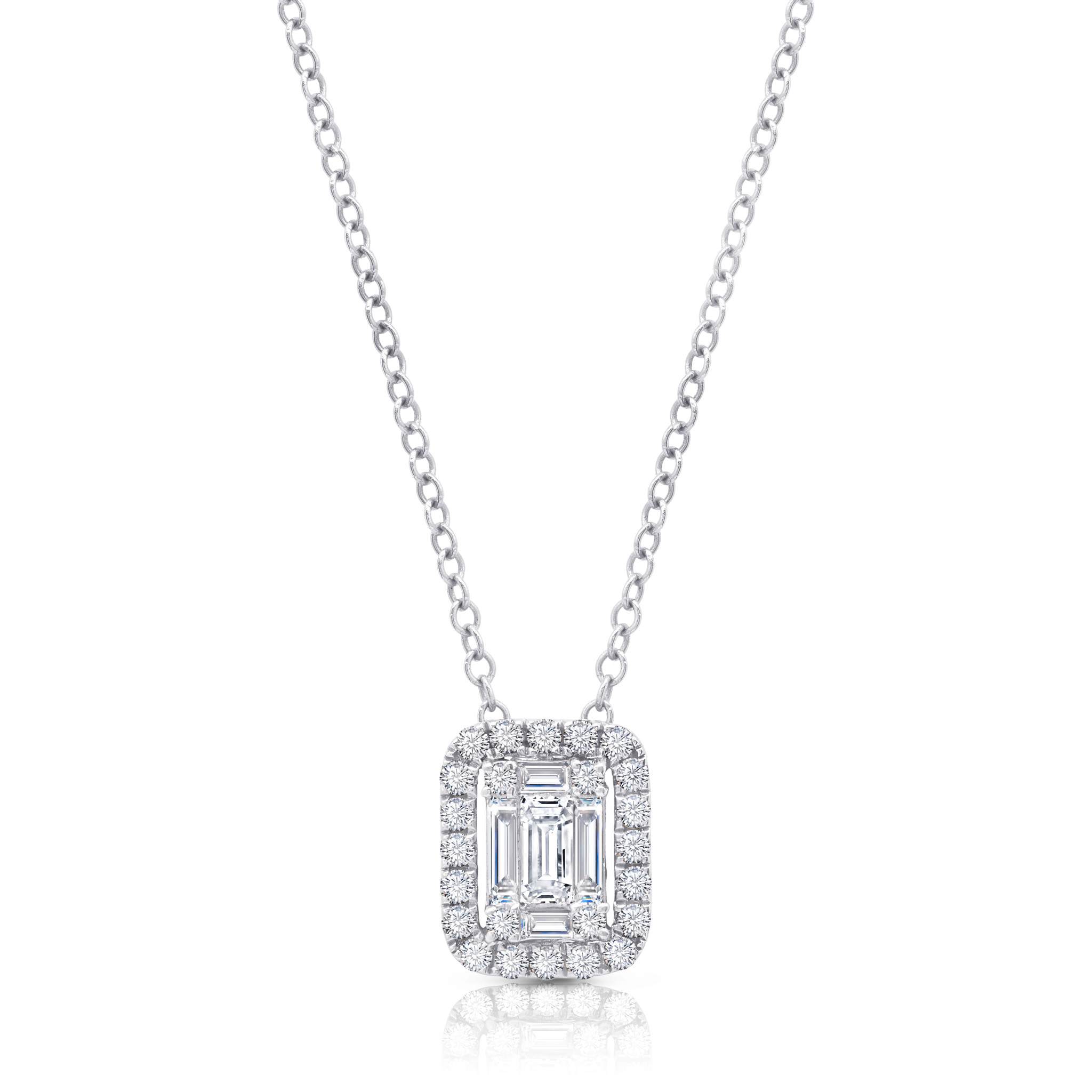 Graziela Gems - Necklace - Solo Diamond Ascension Necklace - White Gold