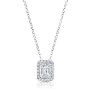 Graziela Gems - Necklace - Solo Diamond Ascension Necklace - White Gold