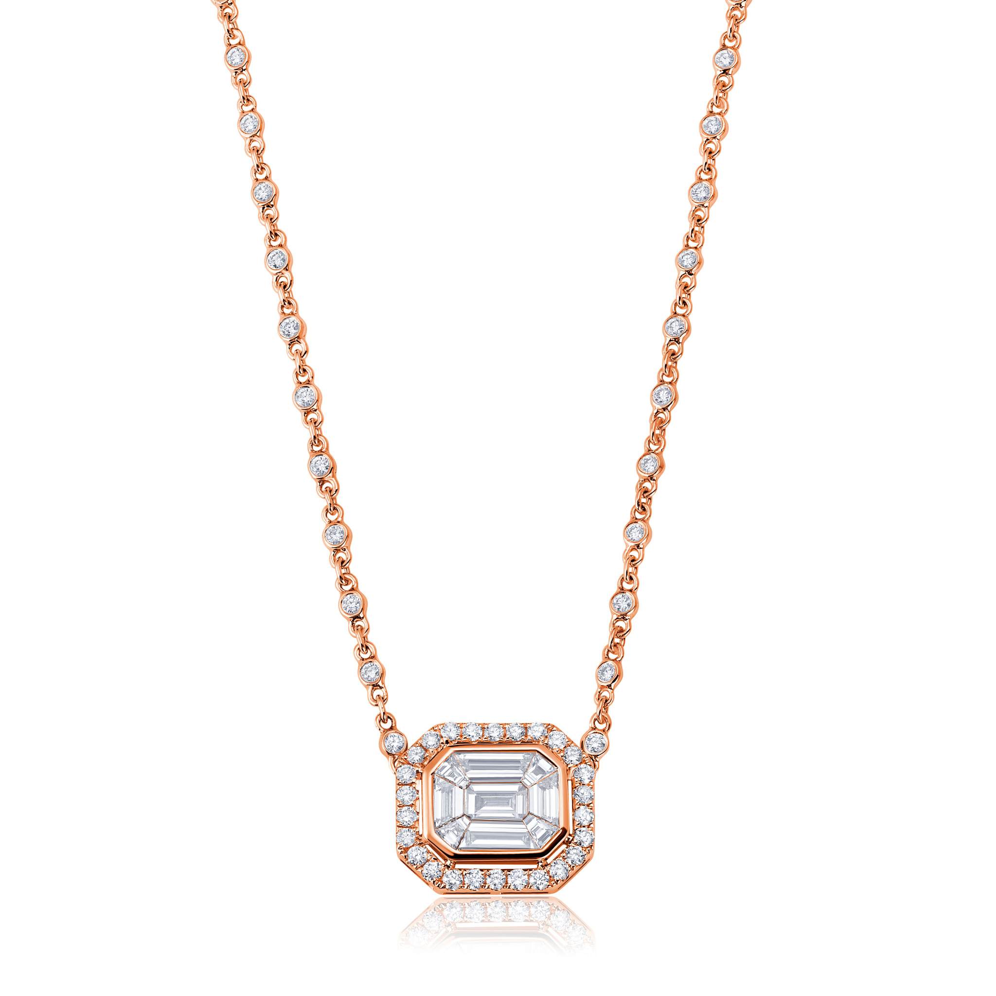 Graziela Gems - Necklace - Grand Ascension Necklace - Rose Gold