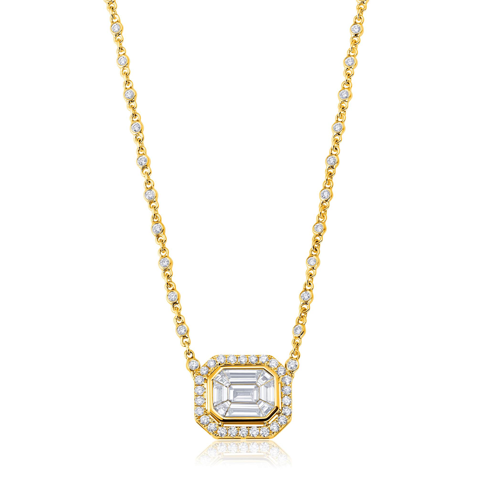Graziela Gems - Necklace - Grand Ascension Necklace - Yellow Gold