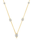 Graziela Gems - Necklace - Pear & Marquise Diamond Ascension Necklace - Yellow Gold