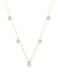 Graziela Gems - Necklace - Diamond Ascension 5 Station Necklace - Yellow Gold