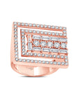 Diamond Rectangle Baguette Ring