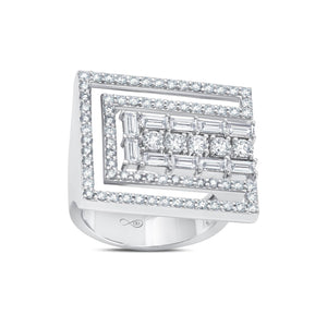 Diamond Rectangle Baguette Ring