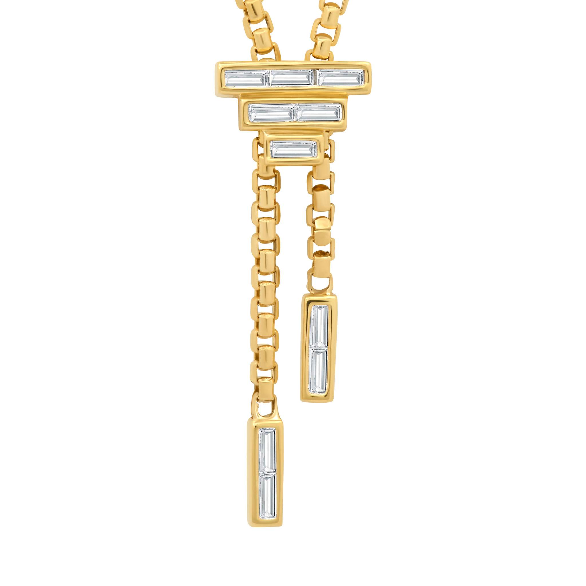 Graziela Gems - Necklace - Baguette Bolo Necklace - 