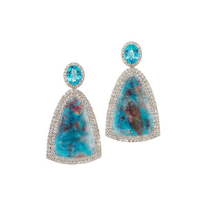 Graziela Gems - Paraiba Obsession in Blue Earrings - 