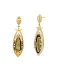 Graziela Gems - Marquis Csarite and Diamond Earrings - 