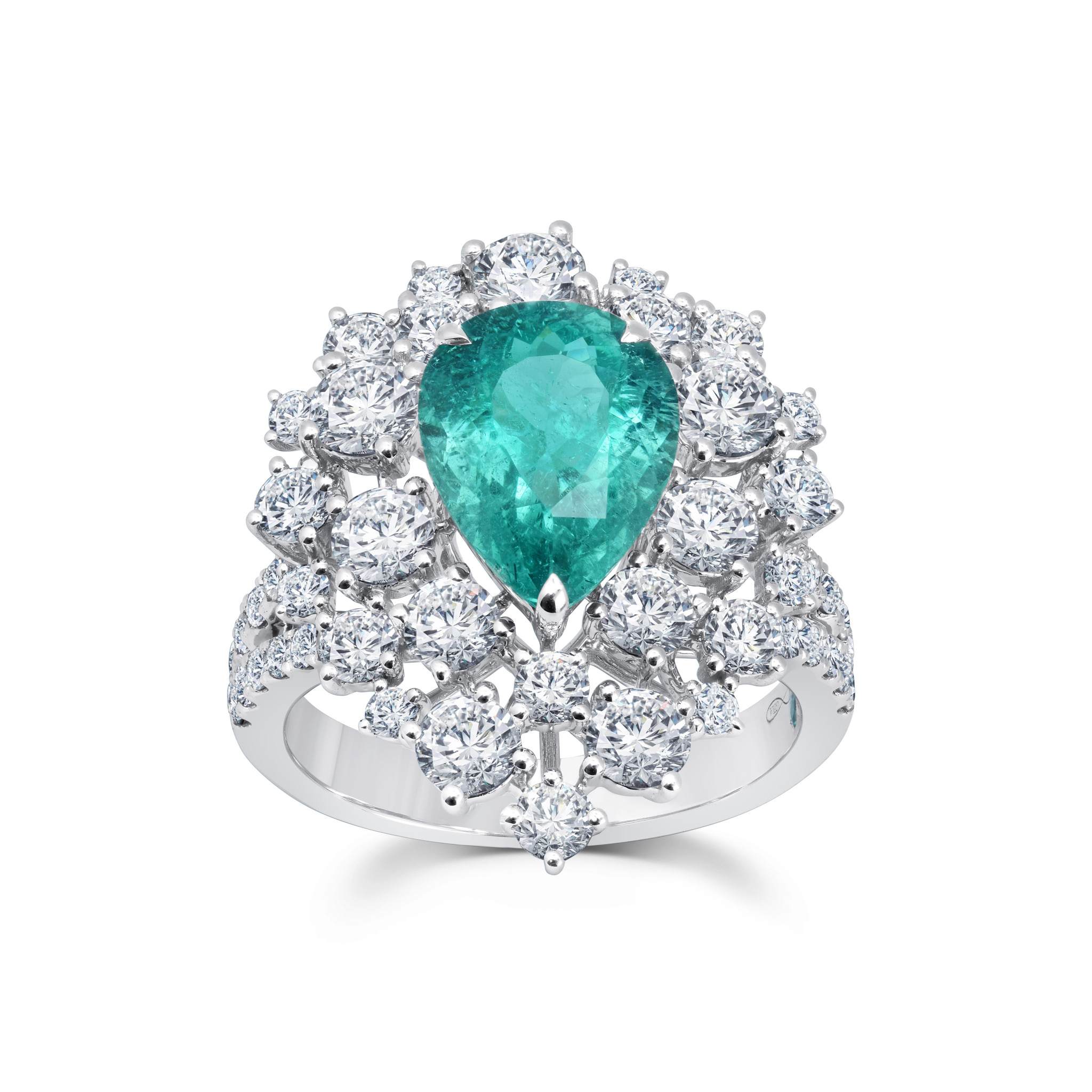 Paraiba & Diamond Ring