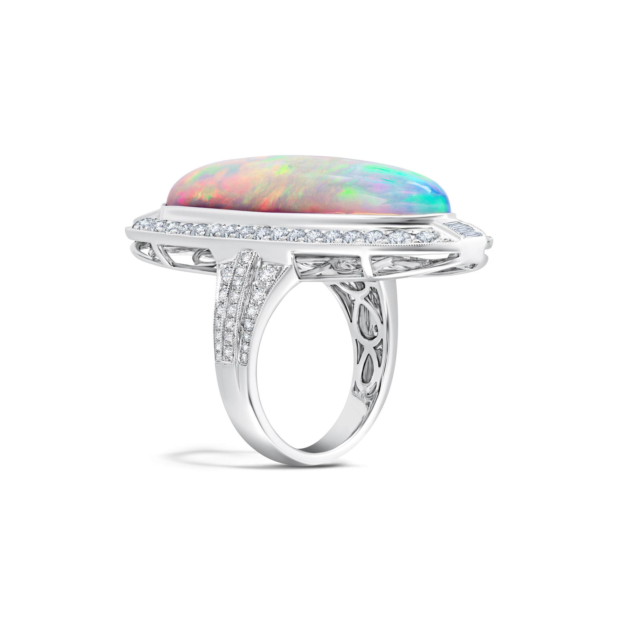 Opal and Diamond Ring