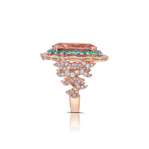 Morganite Statement Ring