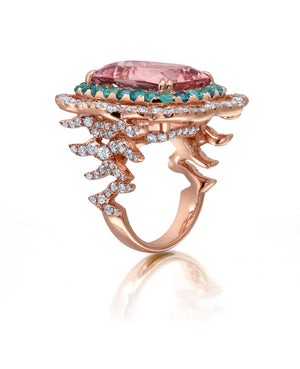 Morganite Statement Ring