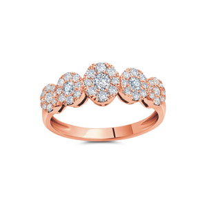 Diamond Cascade Disc Ring