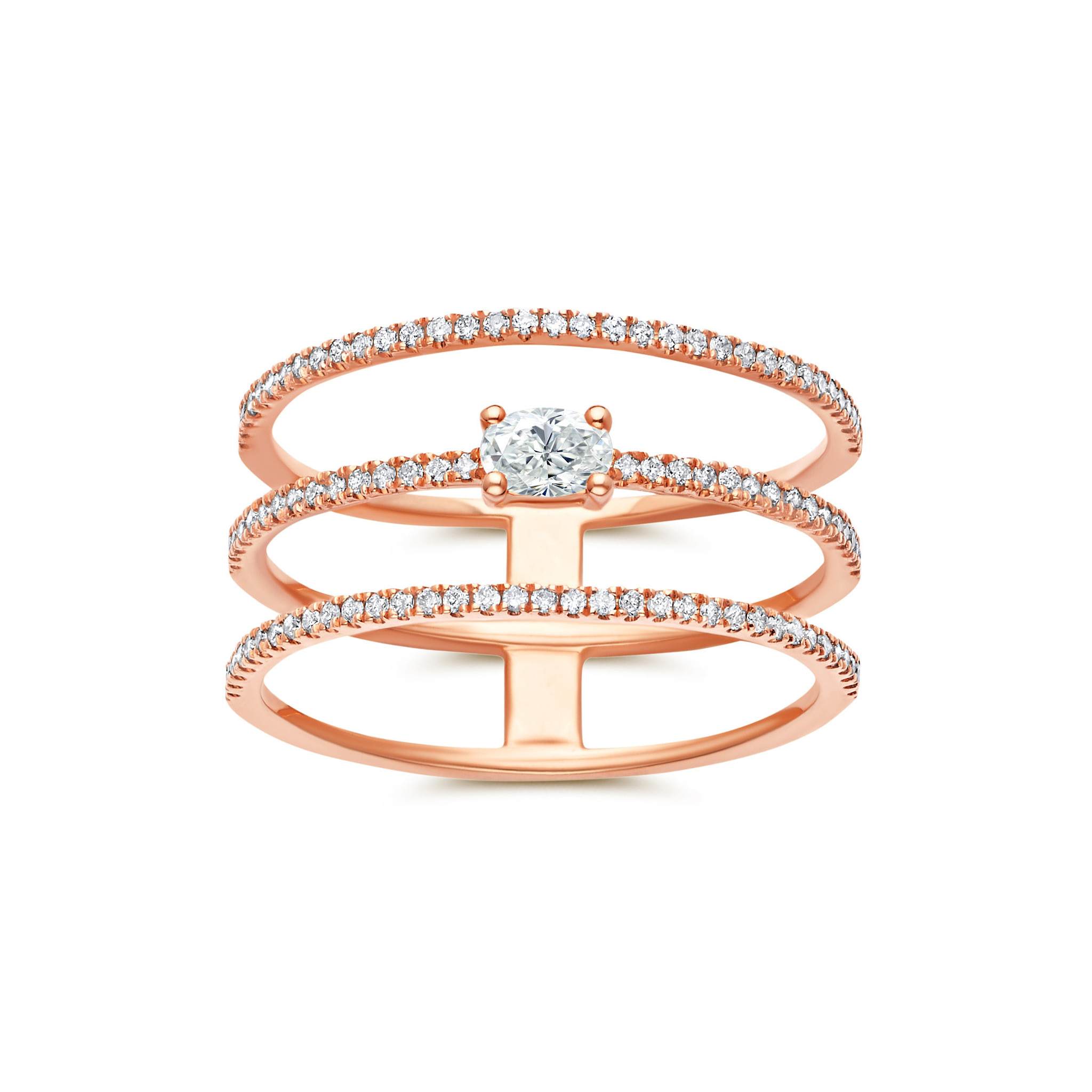 Trio Cage Ring