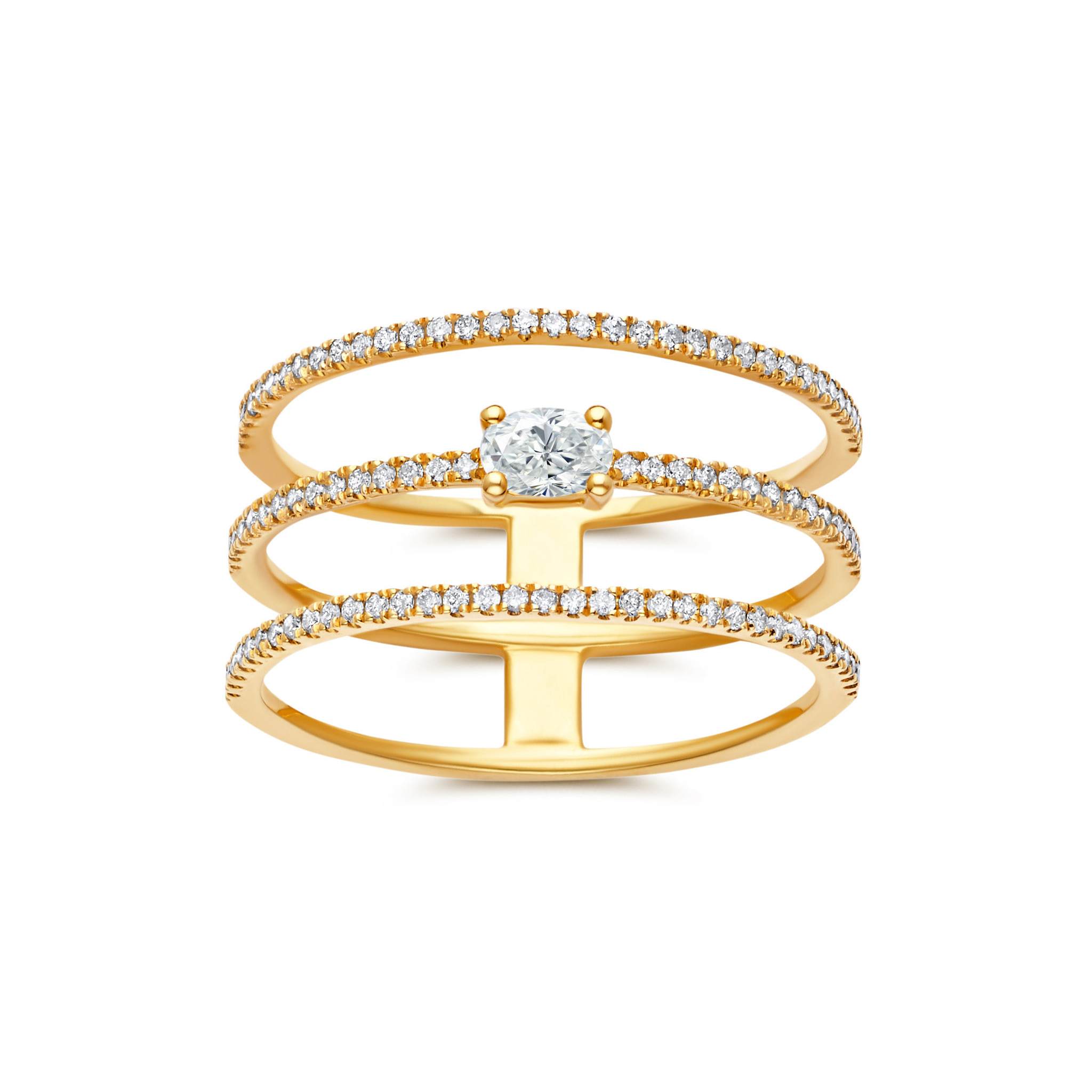 Trio Cage Ring