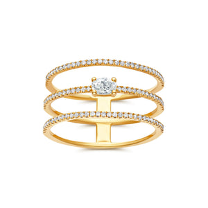 Trio Cage Ring