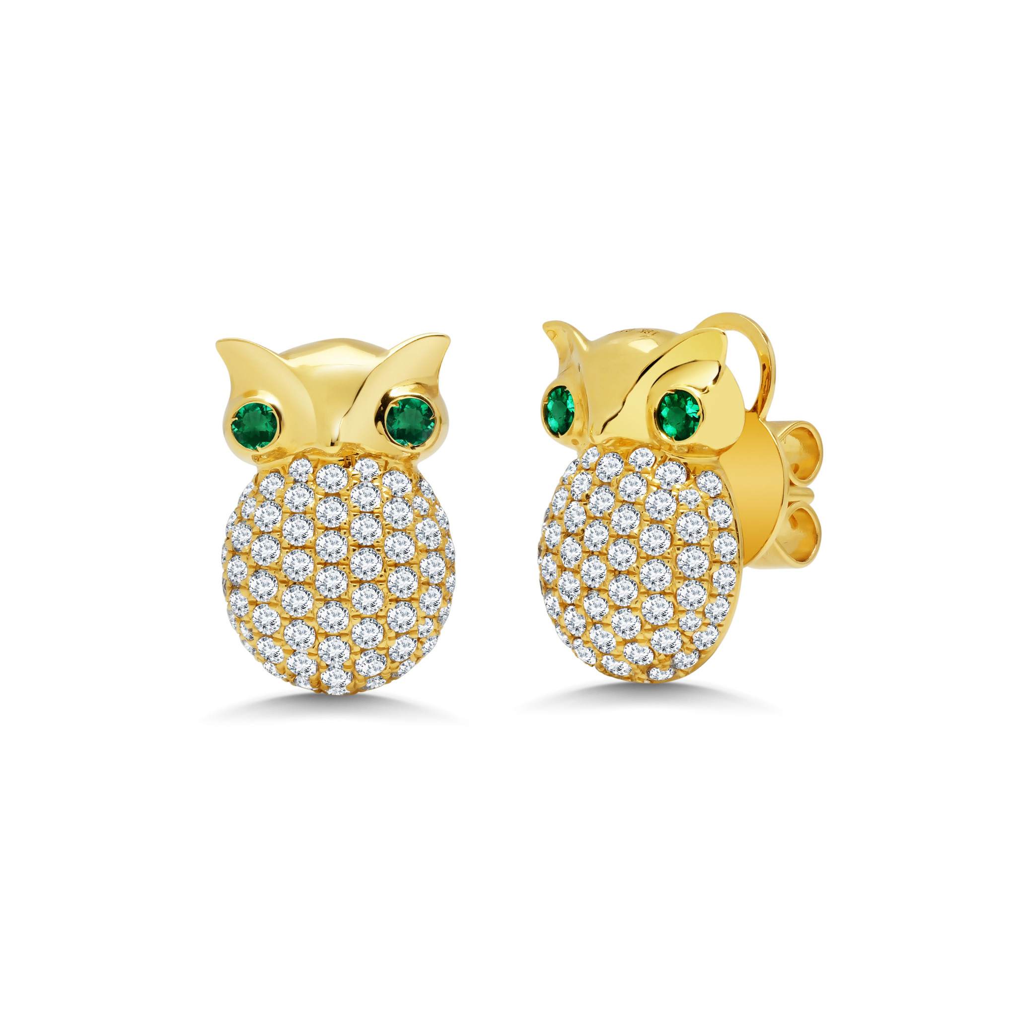 Graziela Gems - Owl Earrings - 