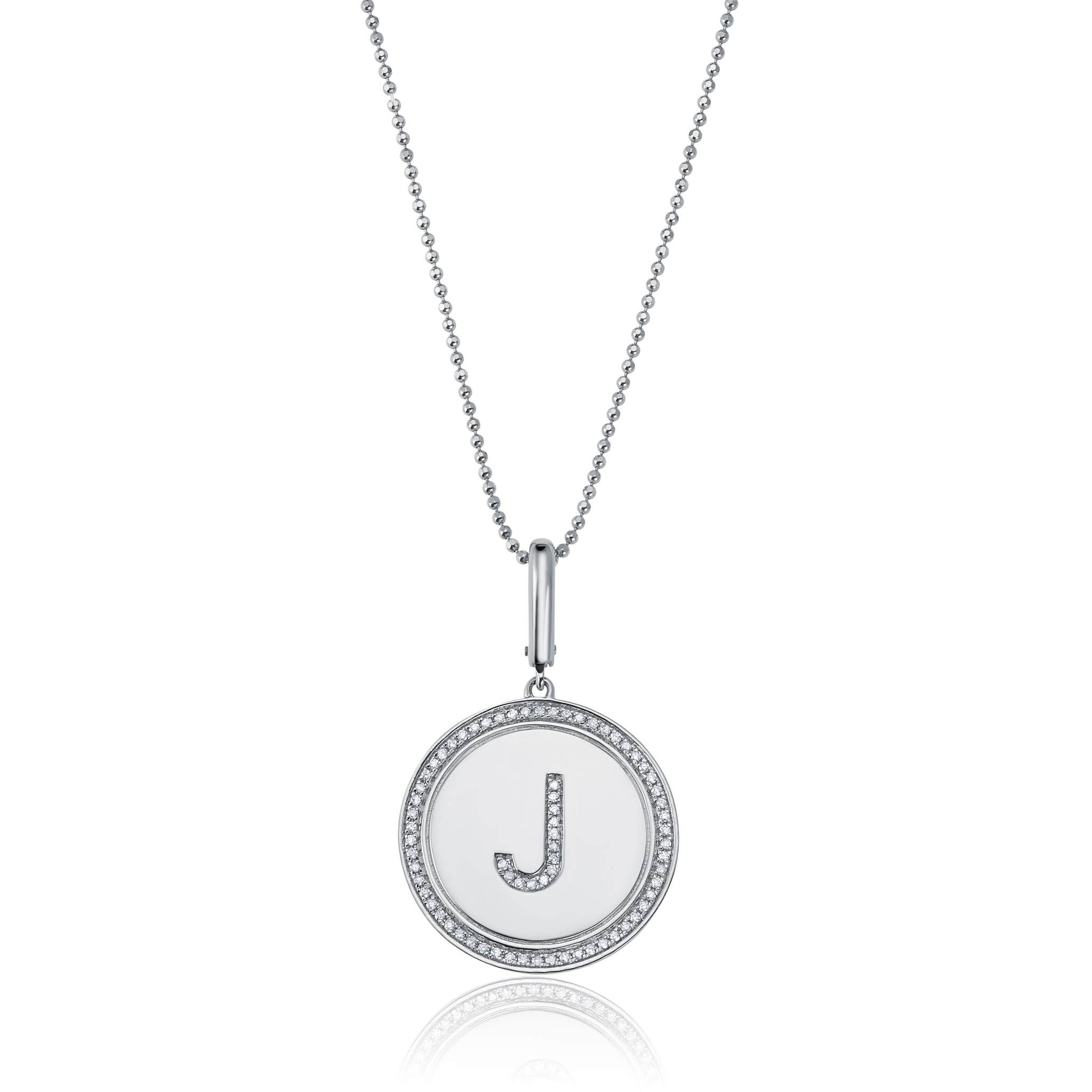 Graziela Gems - Necklace - Diamond Monogram Pendant - A