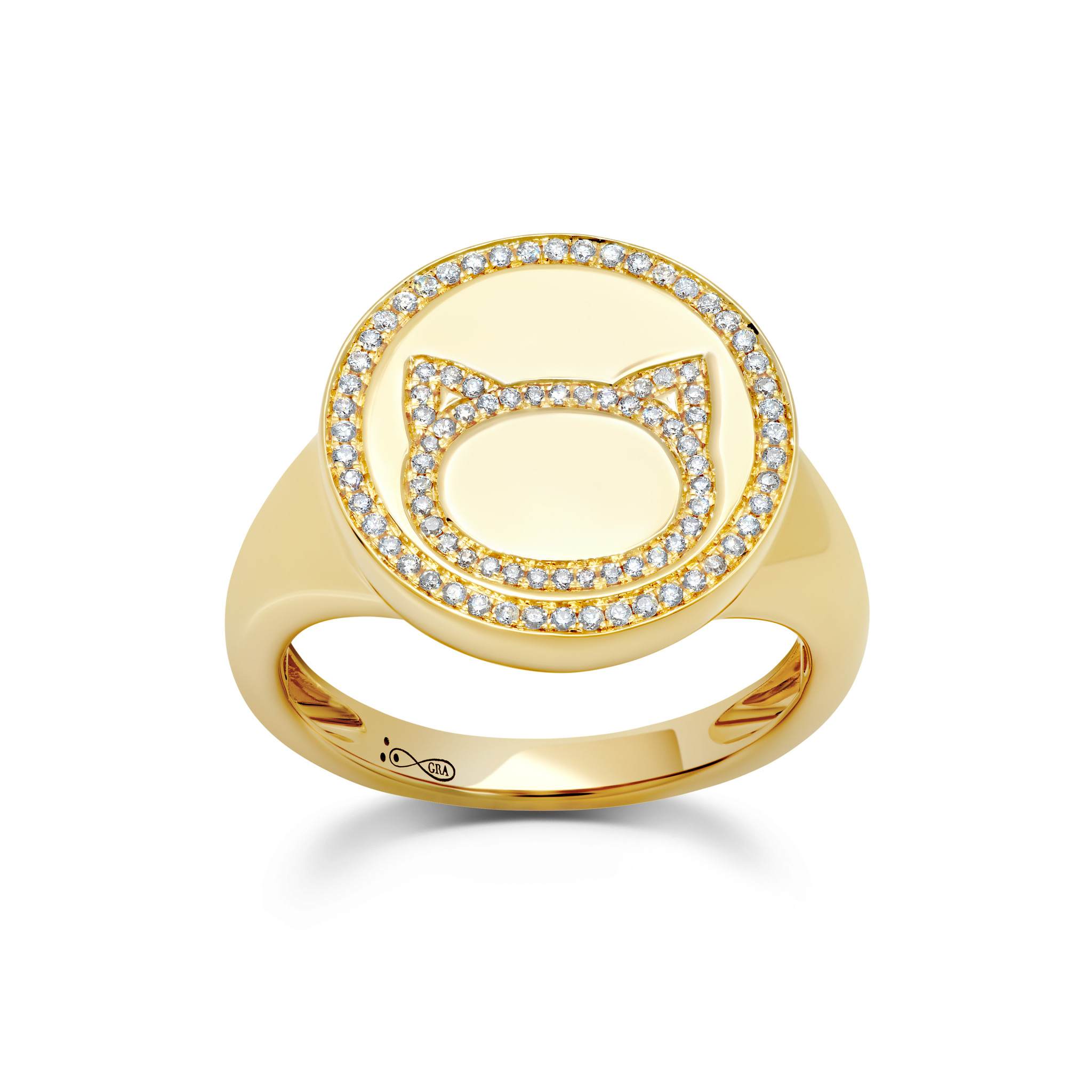 Large Cat Circle Ring