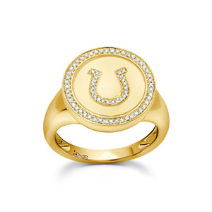 Large Lucky Horseshoe Ring